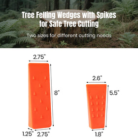 AR-PRO spiked wedges close-up showing grip for stable cutting.