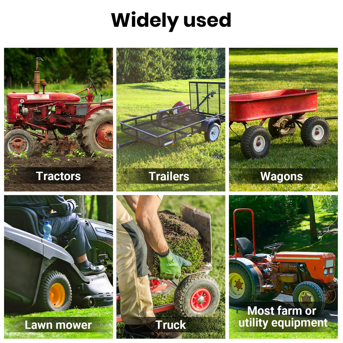 AR-PRO 6-00-16 inner tube on a tractor tire for reliable field use.