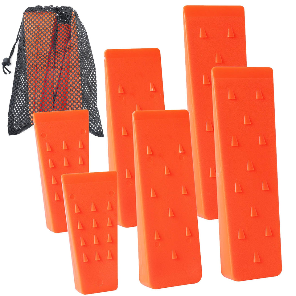 AR-PRO six-pack tree wedges with spikes for precise directional felling.