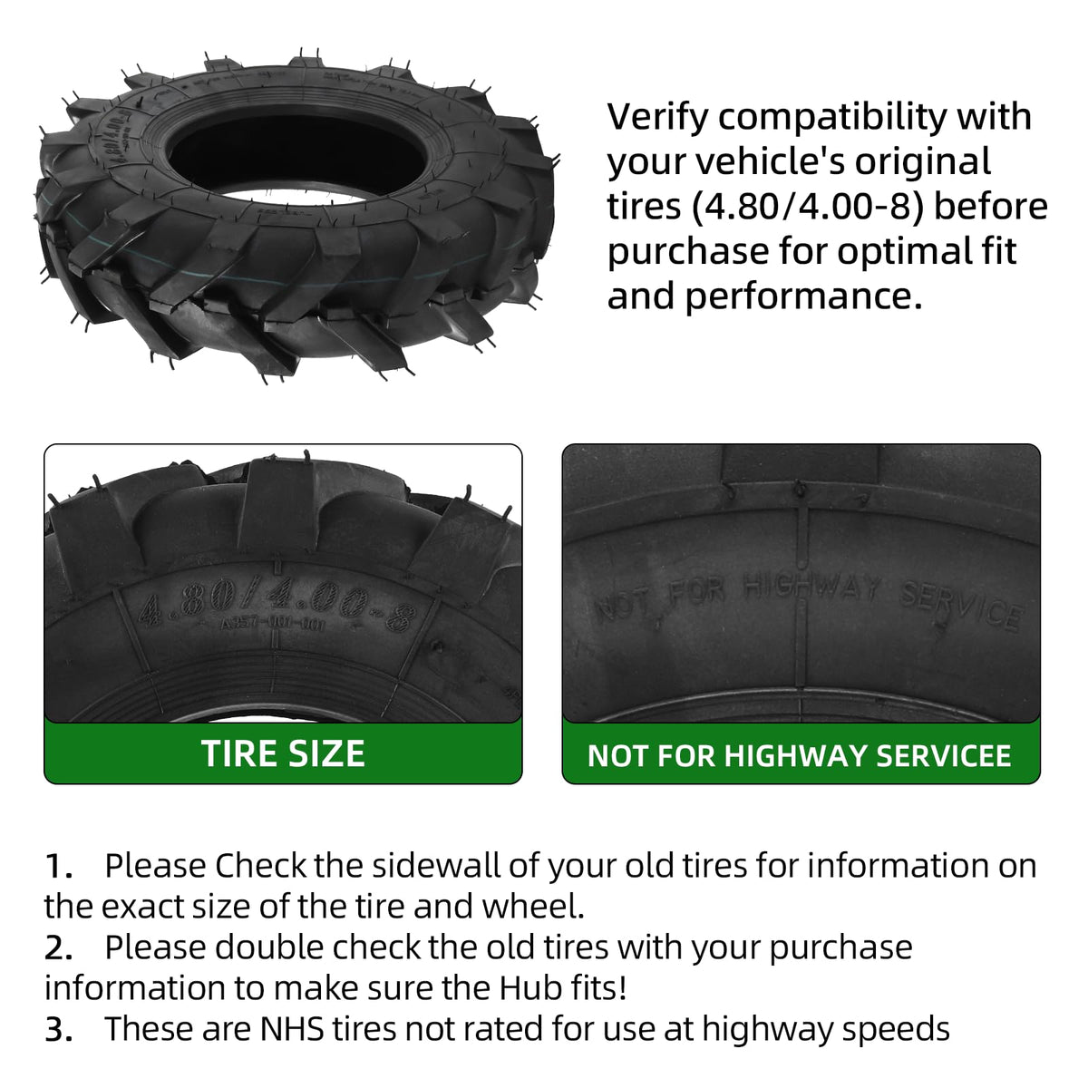 AR-PRO tubeless tires packaged for easy replacement.