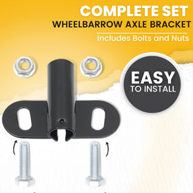 AR-PRO universal-fit brackets suit single-tire wheelbarrows.