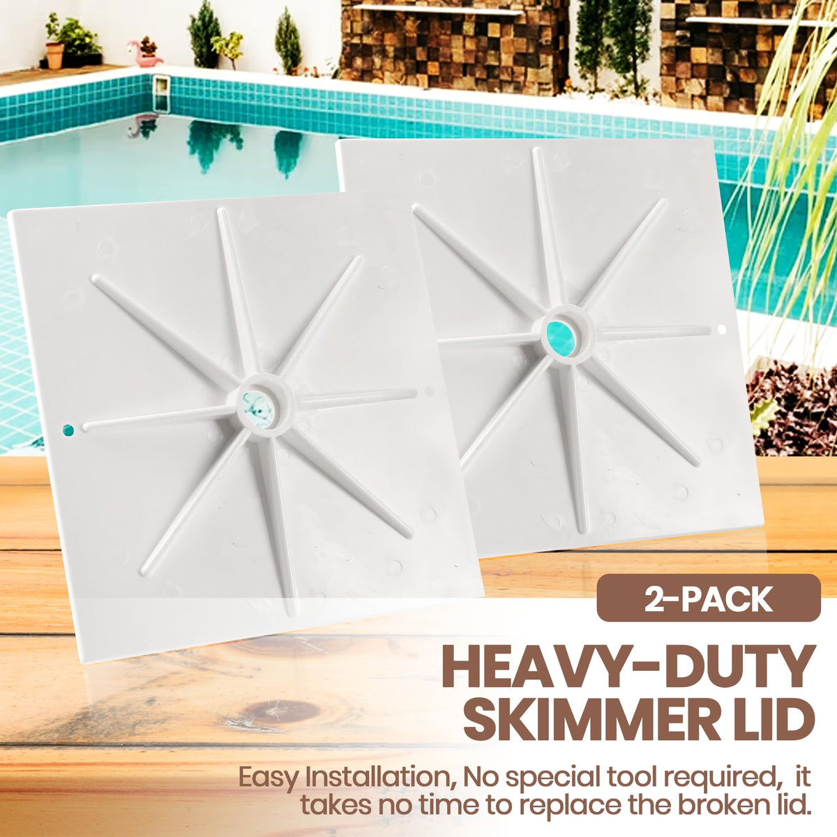 AR-PRO value pack skimmer lid provides spare replacement for future maintenance.