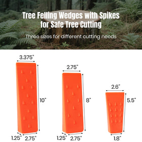 AR-PRO wedges close-up shows raised spikes gripping a stump for stability.