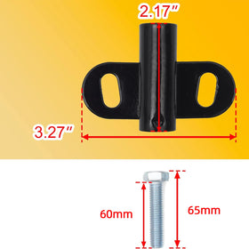 AR-PRO brackets compatible with 5/8 inch axles for common wheelbarrows.