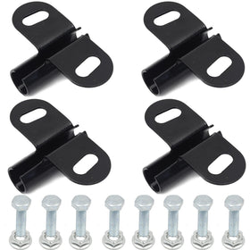 AR-PRO wheelbarrow axle bracket set closeup for durable performance.