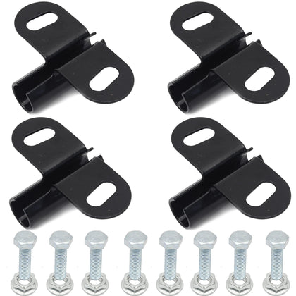 AR-PRO wheelbarrow axle bracket set closeup for durable performance.