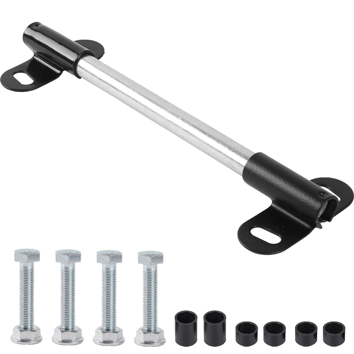 AR-PRO wheelbarrow bracket set with top stoppers for secure axle fit