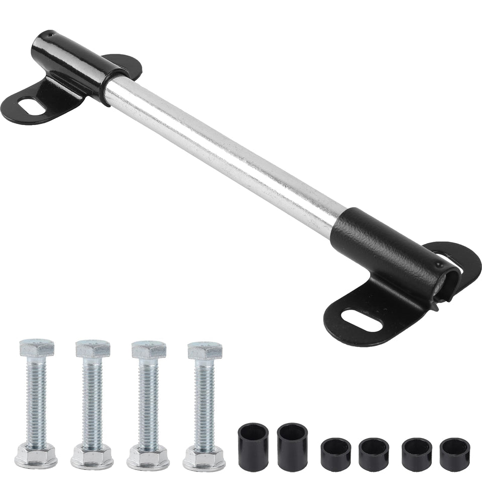 AR-PRO wheelbarrow bracket set with top stoppers for secure axle fit