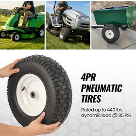 AR-PRO yard-tractor-ready tire-in-use showcases easy upgrade for better ride and handling.