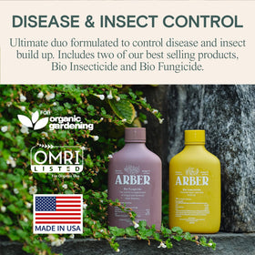 ARBER Organic Insecticide mixing in a bucket for ready-to-use spray.