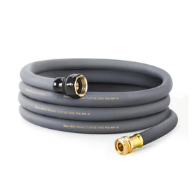 ARBUTUS 25ft garden hose with brass connector for leak-free watering and durability.