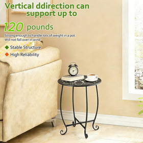 Arbuxzuy easy-assembly round table quick setup notches