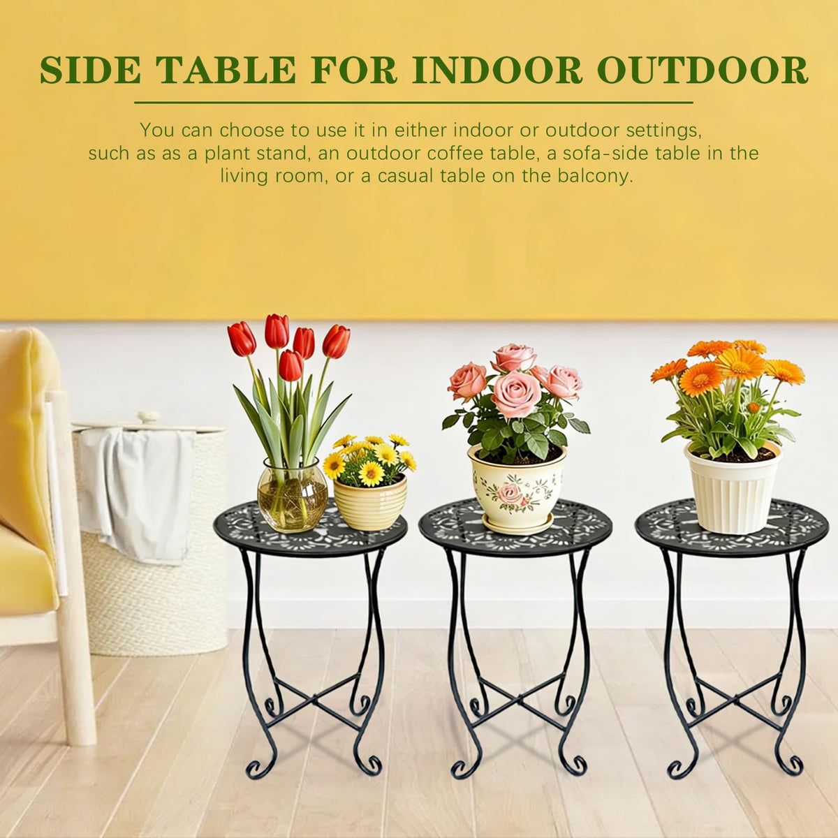 Arbuxzuy multipurpose stand supports pots and small decor items