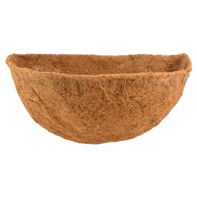 Arcadia CB52 coco liner for half-round baskets enhances moisture balance and root aeration.