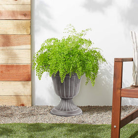 Arcadia Classic urn outdoor porch setup complements exterior decor.