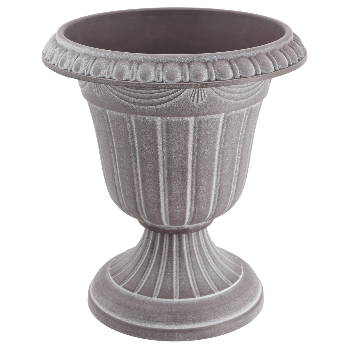 Arcadia Classic urn rim detail highlights ornamental edge for porch.