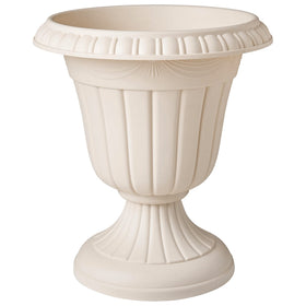 Arcadia PL00BG urn planter, side view, lightweight yet sturdy for patios and porches.