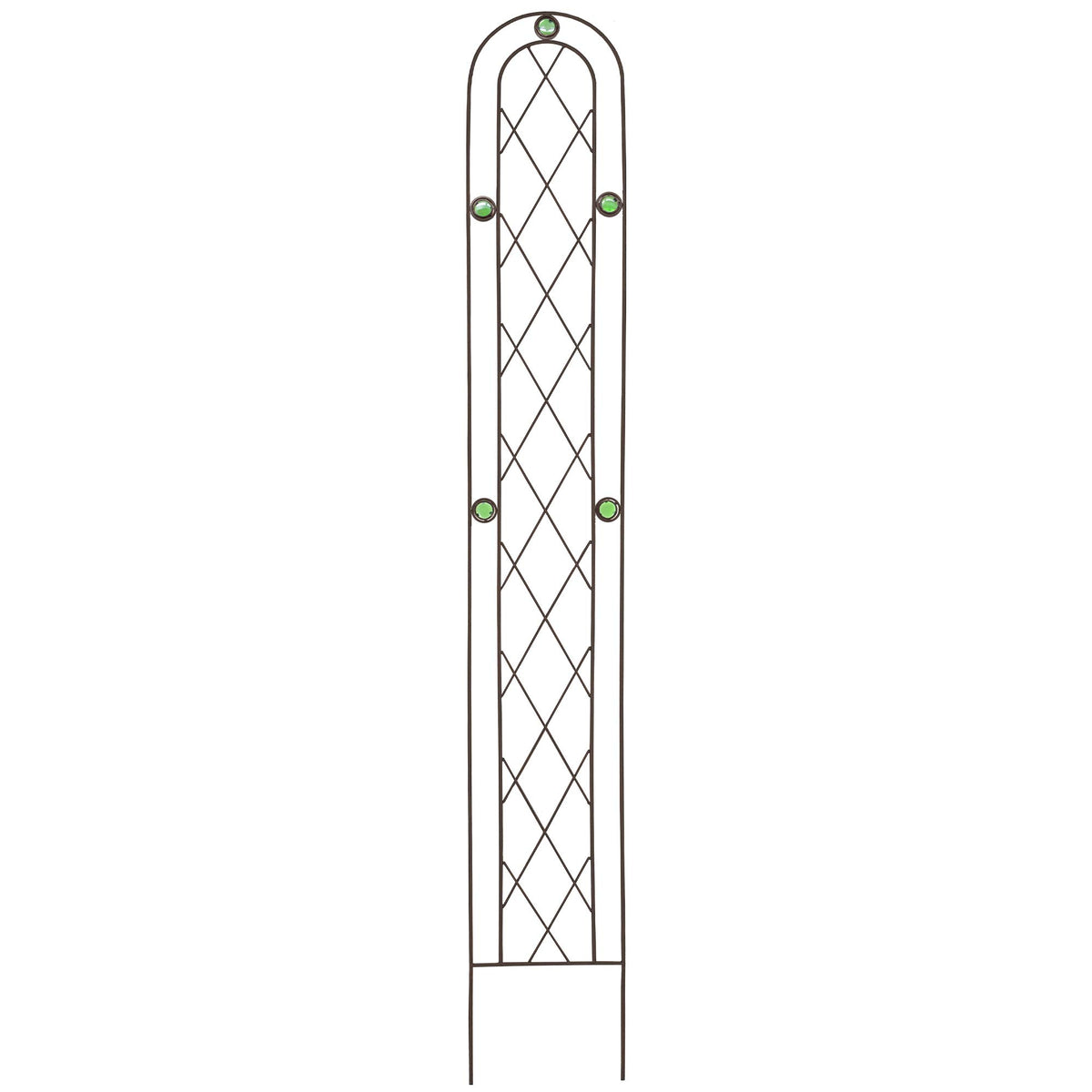 Arcadia Garden Products TR03 arched trellis supports climbing roses with decorative bronze tone
