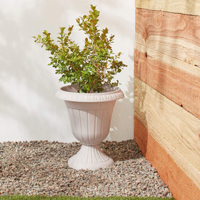 Arcadia urn opening diameter 11 inches supports easy planting and flexible arrangements.