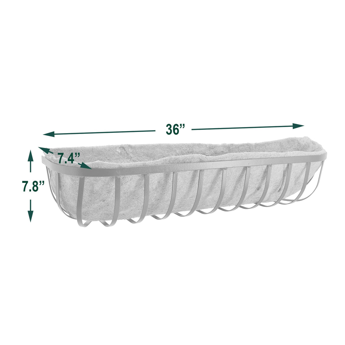 Arcadia Hanging Window Basket mounted on a fence for versatile display
