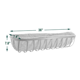 Arcadia Hanging Window Basket mounted on a fence for versatile display