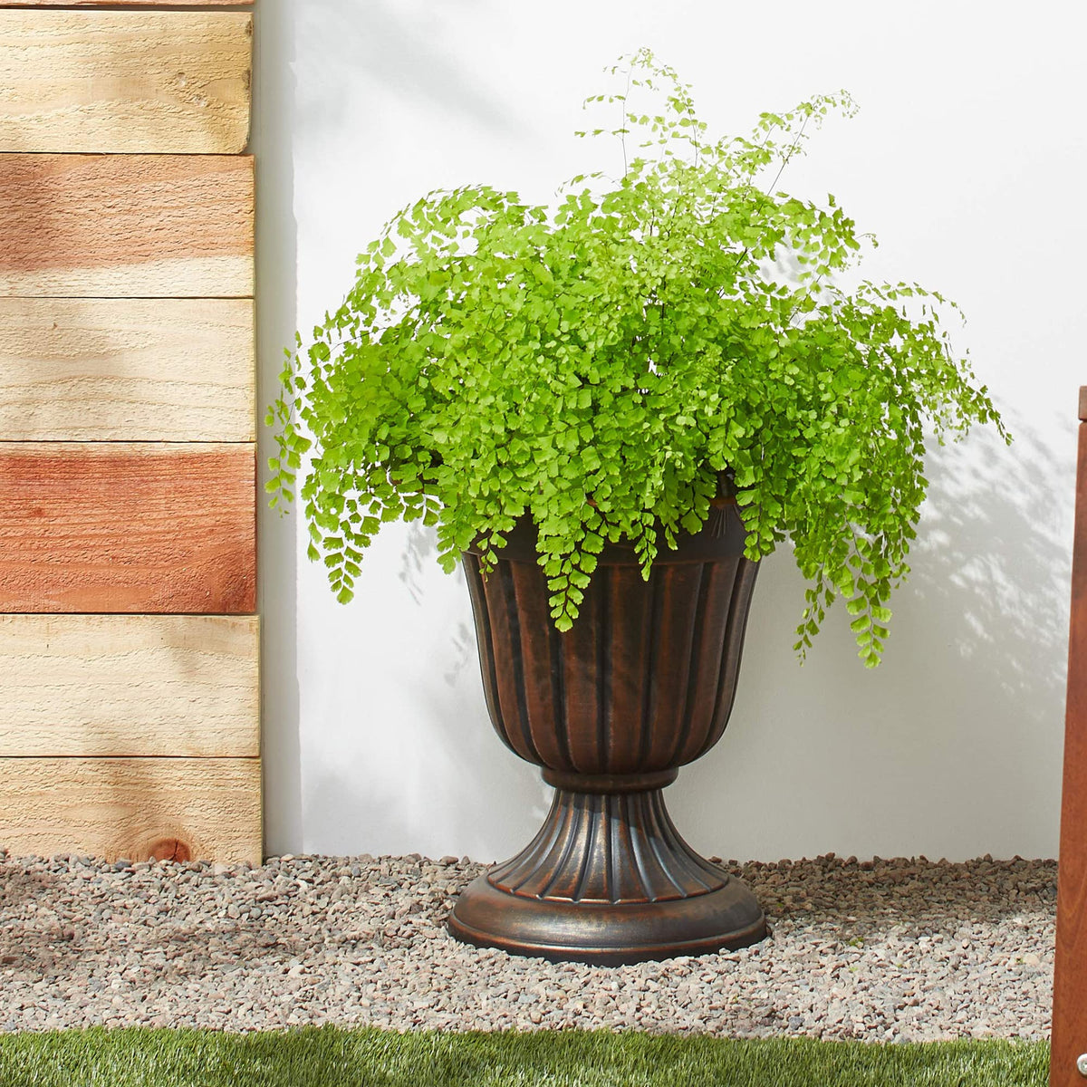Arcadia PL00CP urn interior height 11 inches for tall plantings.