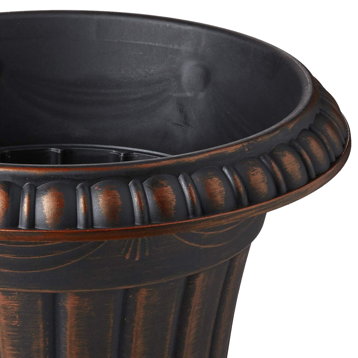 Arcadia PL00CP urn with interior opening 13.5 inches for versatile planting.