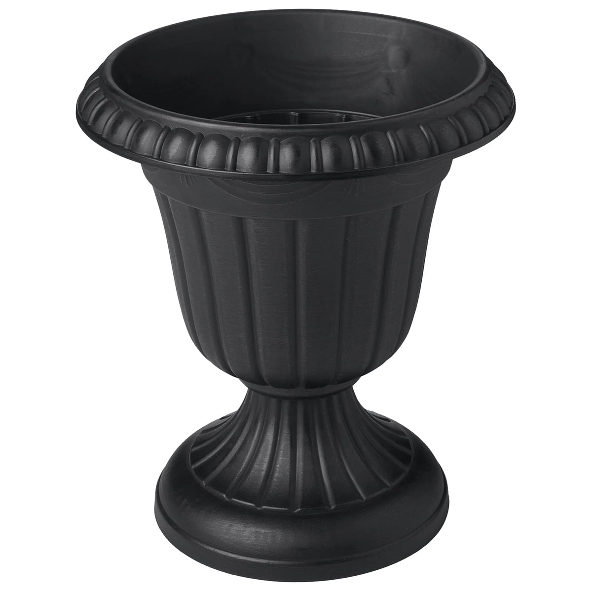 Arcadia PL10BK urn with fluted design adds timeless charm to any space.