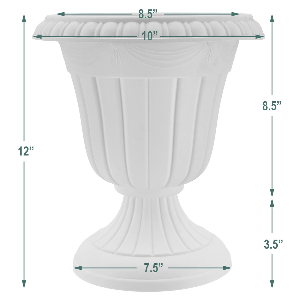 Arcadia PL20TP urn suited for indoor and outdoor spaces