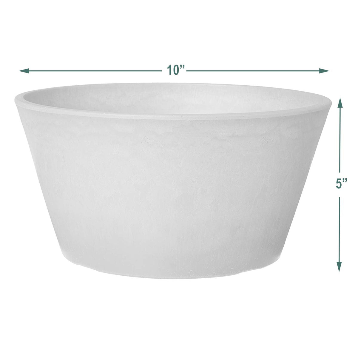 Arcadia PSW drillable bulb pan close-up showing durable recycled-material construction.