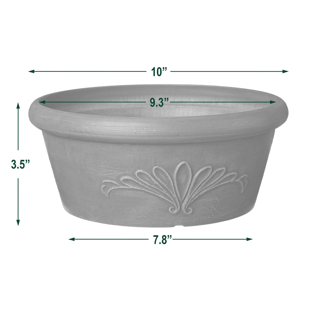Arcadia PSW TA25TC raised floral embellishment suits fairy gardens.