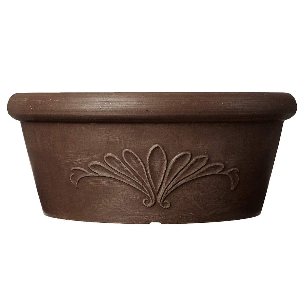 Arcadia PSW TA30C 12-inch round planter ideal for surface-rooted plants like bulbs and succulents