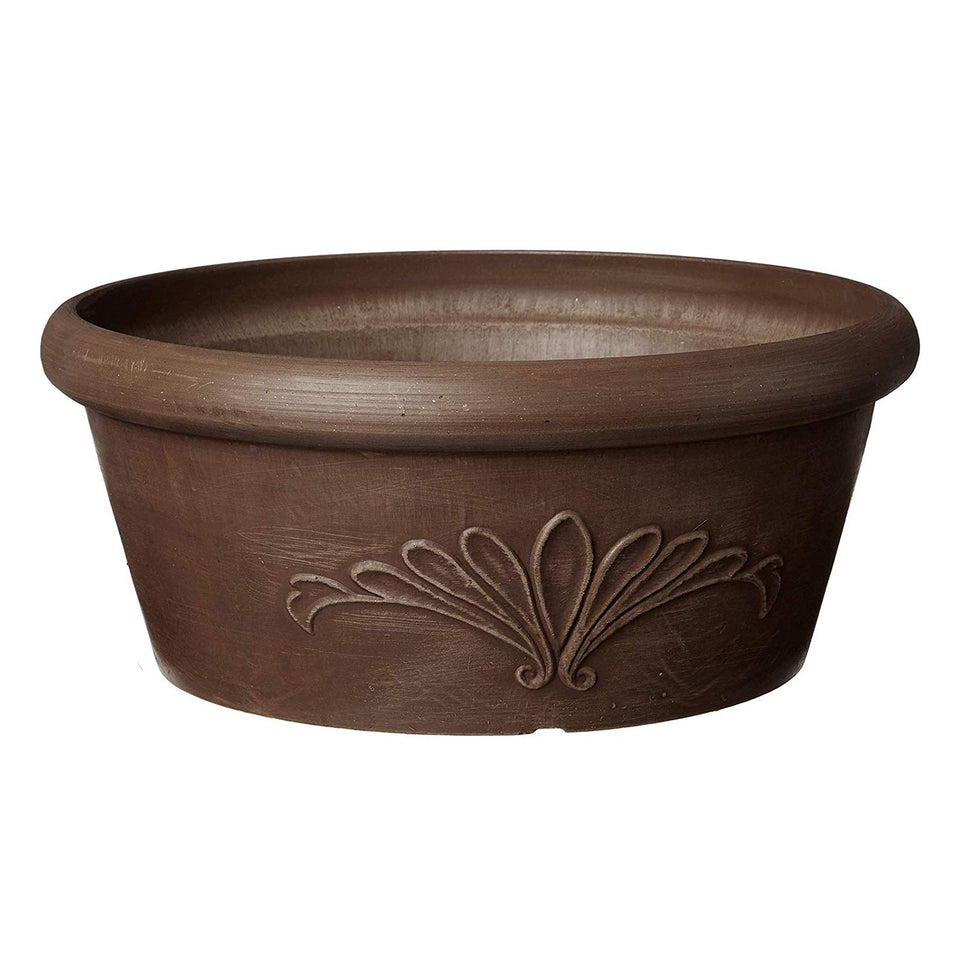 Arcadia PSW TA30C bulb pan drillable bottom for customizable drainage in a shallow planter