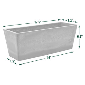 Arcadia PSW window box with drillable drainage hole helps manage moisture.
