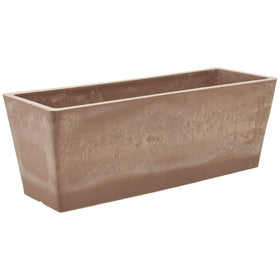 Arcadia PSW window box lightweight and durable for easy indoor or outdoor placement.