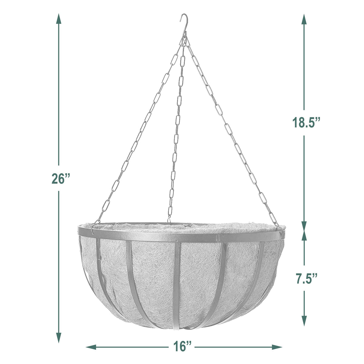 Arcadia Solstice basket ideal for patios and balconies.