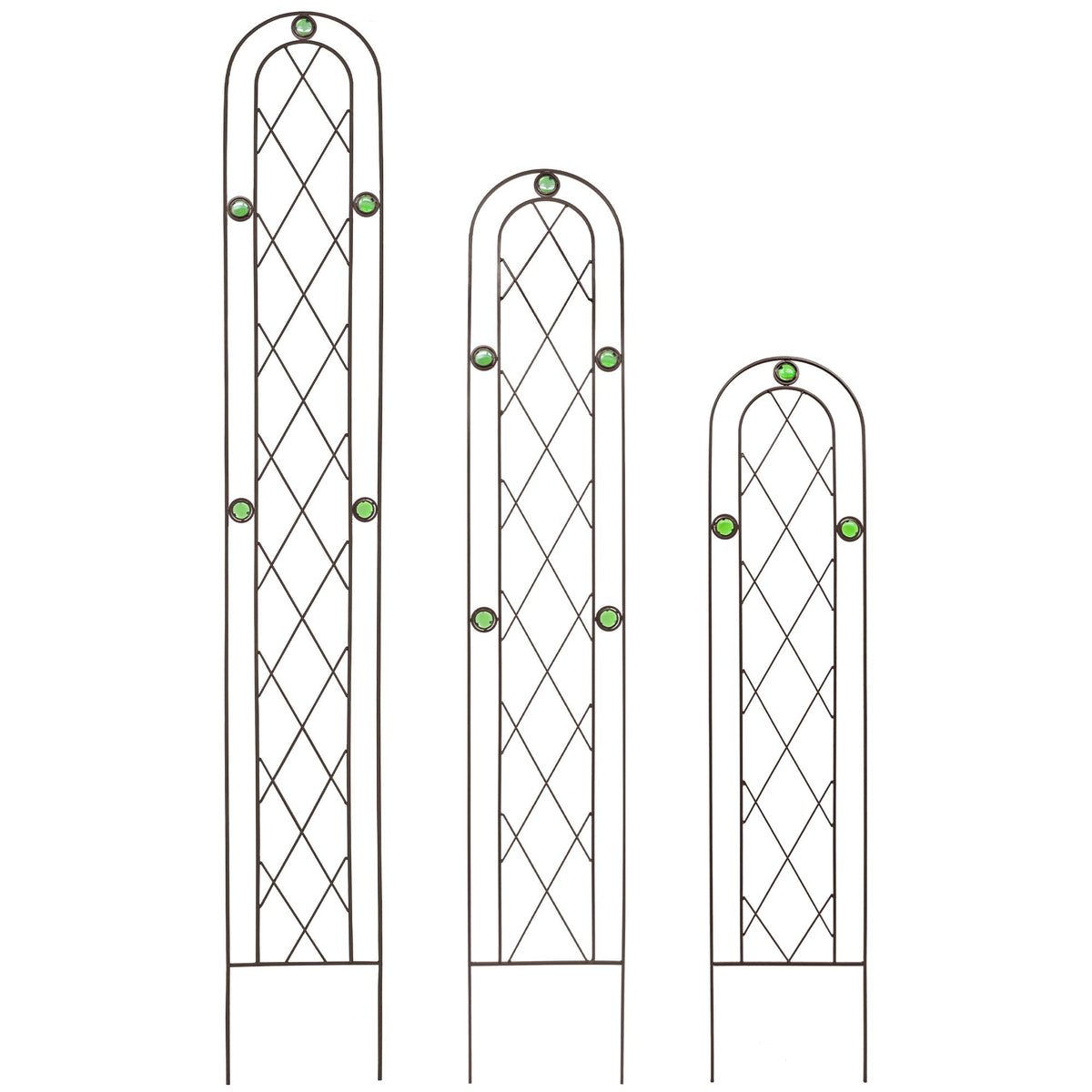 Arcadia TR01 emerald-series arch design adds structure and style to garden borders