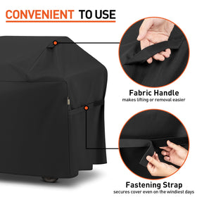 Arcedo BBQ Grill Cover air vents promote airflow and reduce condensation.