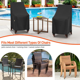 Arcedo fit up to 27W x 27D x 49H chairs.