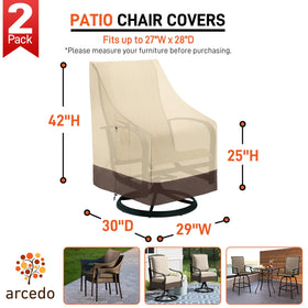 Arcedo heavy‑duty stackable chair covers for durable outdoor use
