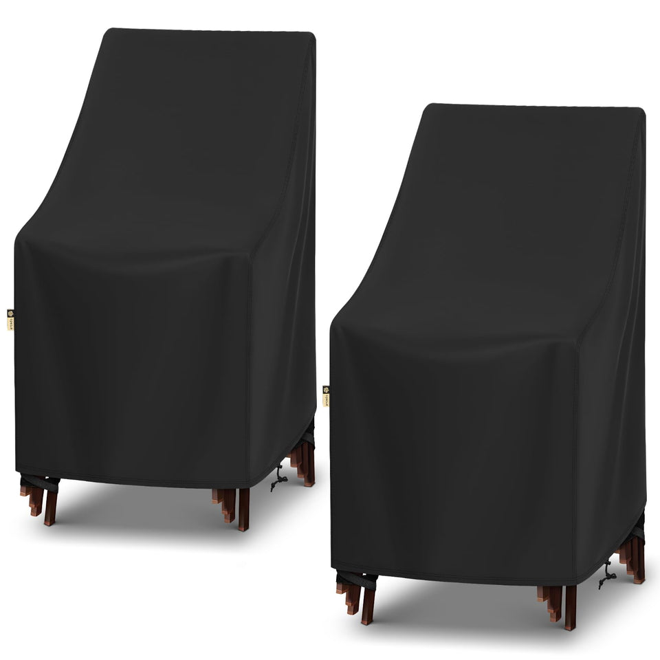 Arcedo high back chair cover protects a 27W x 27D x 49H chair from rain and dust.