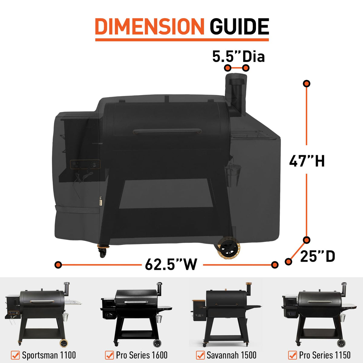 Arcedo heavy-duty waterproof grill cover in outdoor setting