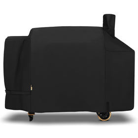 Arcedo pellet grill cover on Pit Boss Sportsman 1100/1600 protecting grill