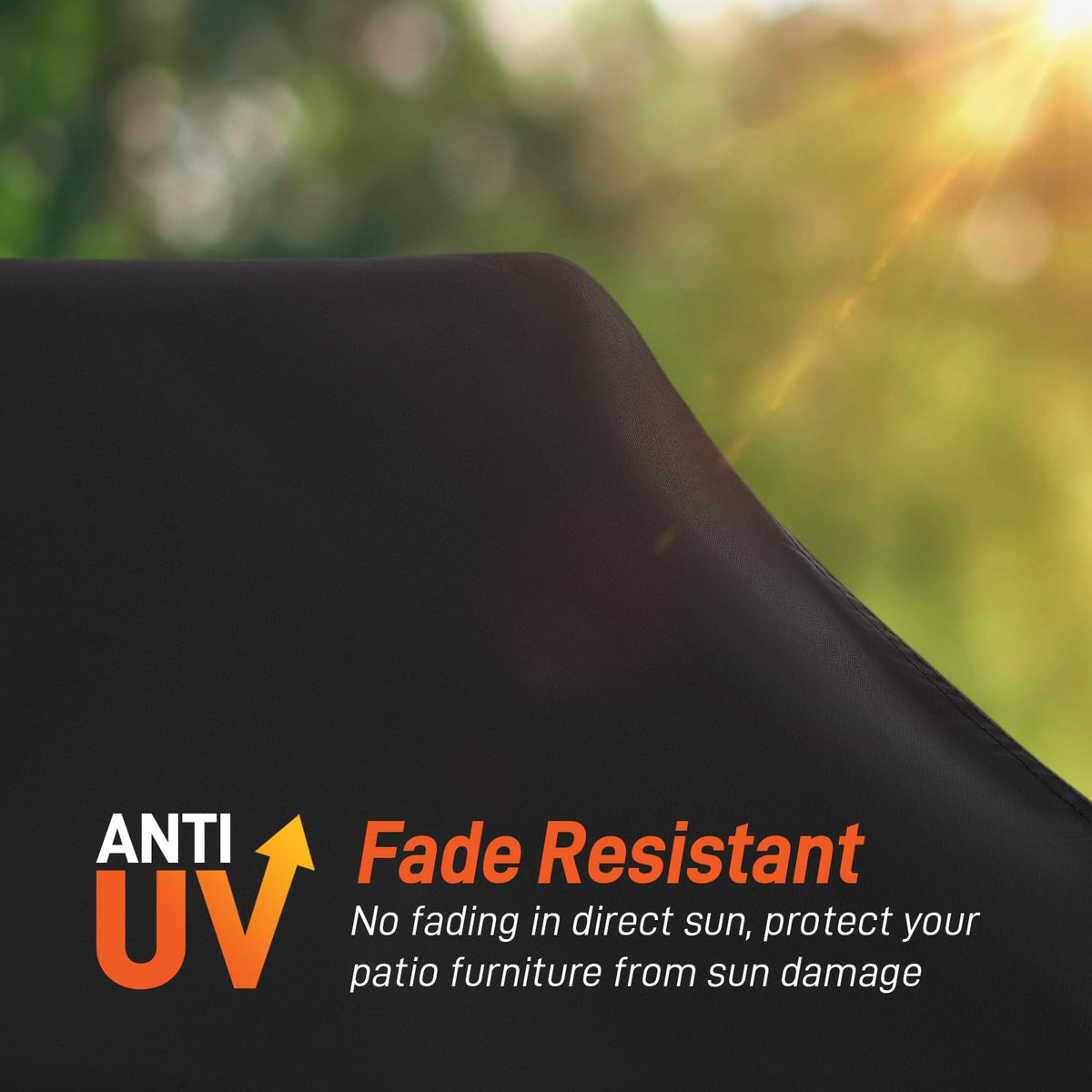 Arcedo windproof cover with drawstring securely fastened outdoors