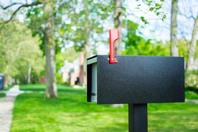 Architectural Mailboxes USA-designed flag reflects durable, functional mailbox accessory.