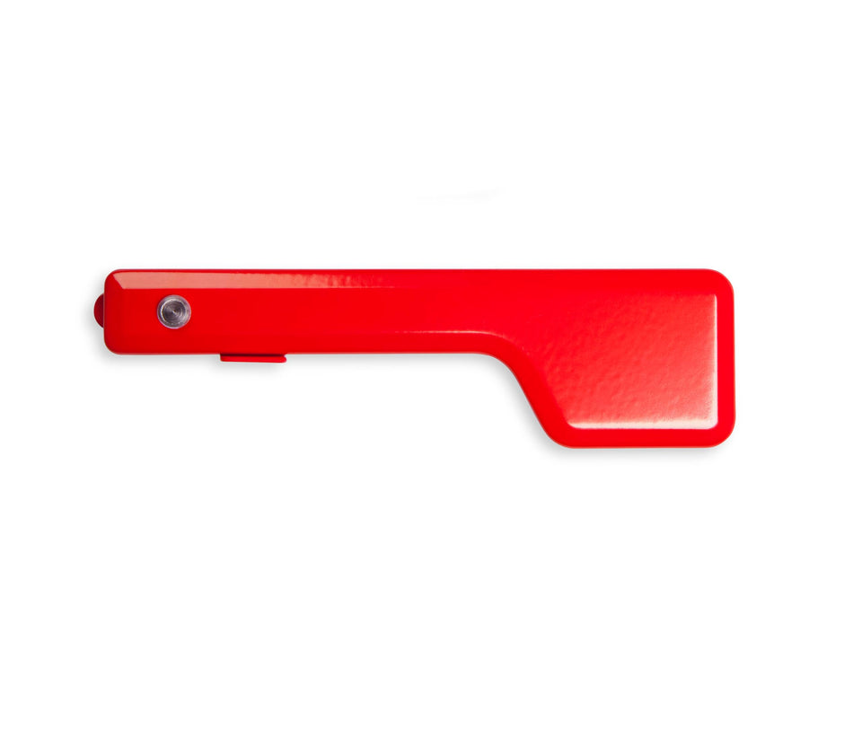 Architectural Mailboxes galvanized red flag ready for curb visibility in any weather.