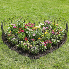 Arcticbird patio border fence frames flower beds with easy maintenance