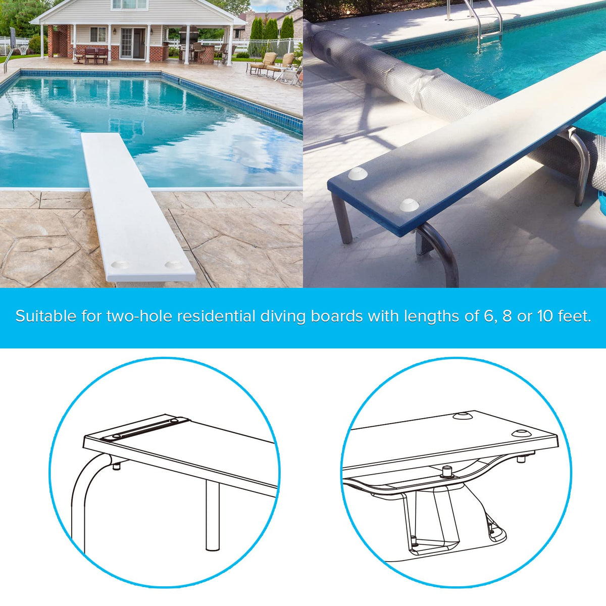 ArcViar diving board bolt kit stainless steel bolts resist corrosion and wear