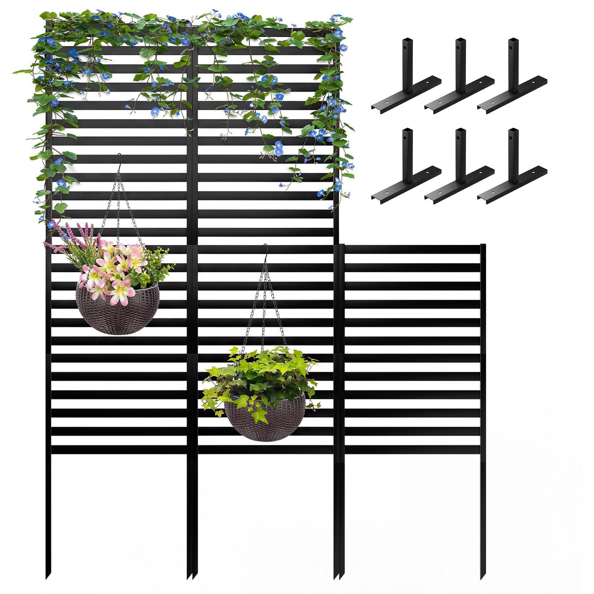 ArdeFentium 10-panel privacy screen provides flexible outdoor coverage and privacy.