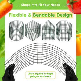 Durable animal barrier blends into garden spaces and prevents plant damage.